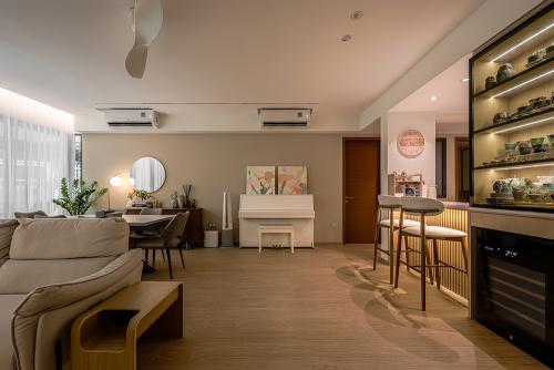Scandinavian Living Room at The Beverly