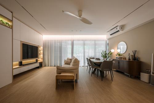 Scandinavian Living Room at The Beverly