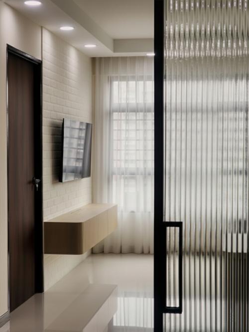 Minimalist Living Room at Hougang Aveune 9
