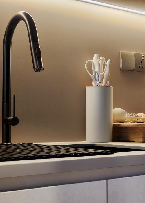 Minimalist Kitchen at Fernvale Road 465B