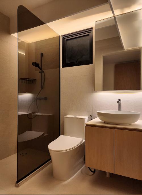 Minimalist Bathroom at Fernvale Road 465B
