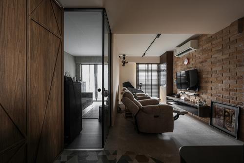 Eclectic Living Room at Point Crown