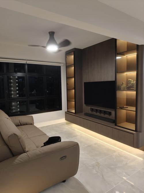 Modern Living Room at Tampines St 96