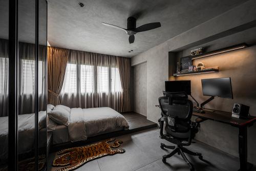 Industrial Bedroom at Bishan