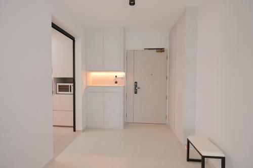 Minimalist Foyer at 617D Punggol Dr