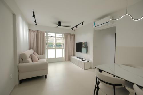 Minimalist Living Room at 617D Punggol Dr