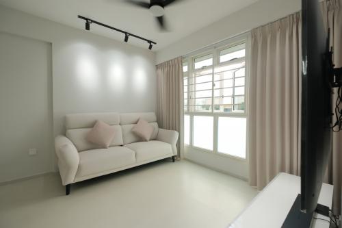 Minimalist Living Room at 617D Punggol Dr