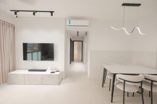 Minimalist Living Room at 617D Punggol Dr