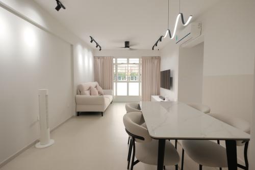 Minimalist Living Room at 617D Punggol Dr