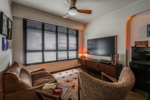 Asian Living Room at Kempas Residences