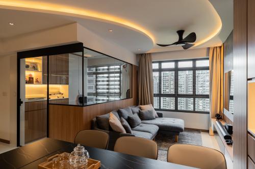Modern Living Room at 401E Fernvale