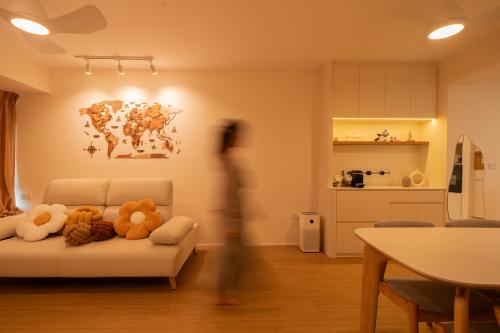 Scandinavian Living Room at 420 Clementi