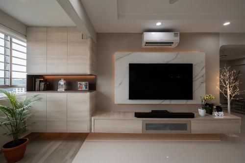 Contemporary Living Room at 336 Clementi