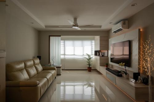 Contemporary Living Room at 336 Clementi