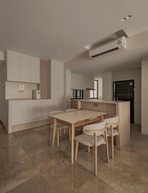 Minimalist Dining Room at Heritage View