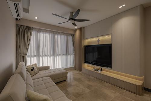 Minimalist Living Room at Heritage View