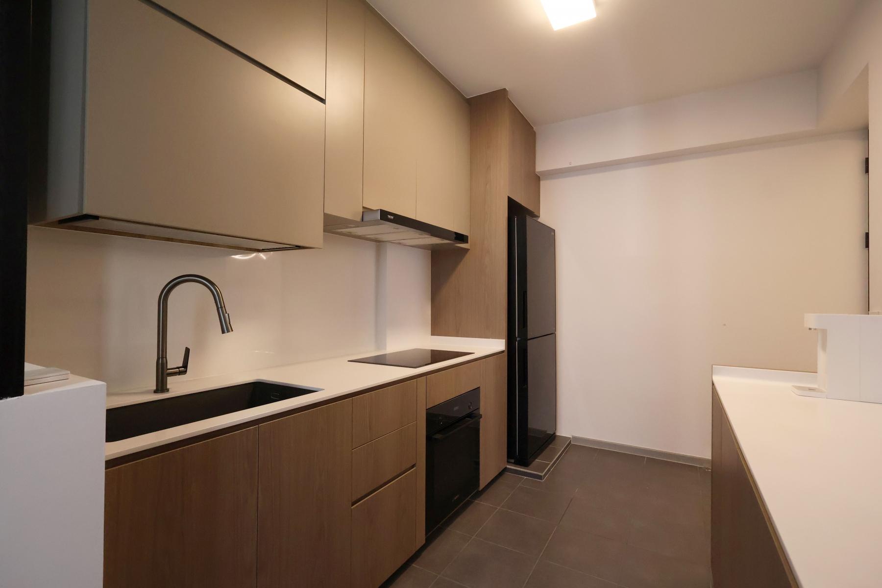 Modern Kitchen with Kitchen Accessories and Kitchen Tap