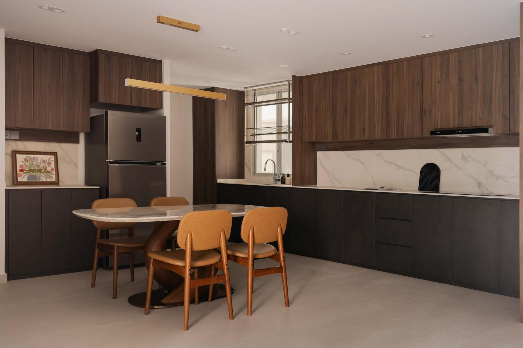 Modern Kitchen with Countertop and Cupboard
