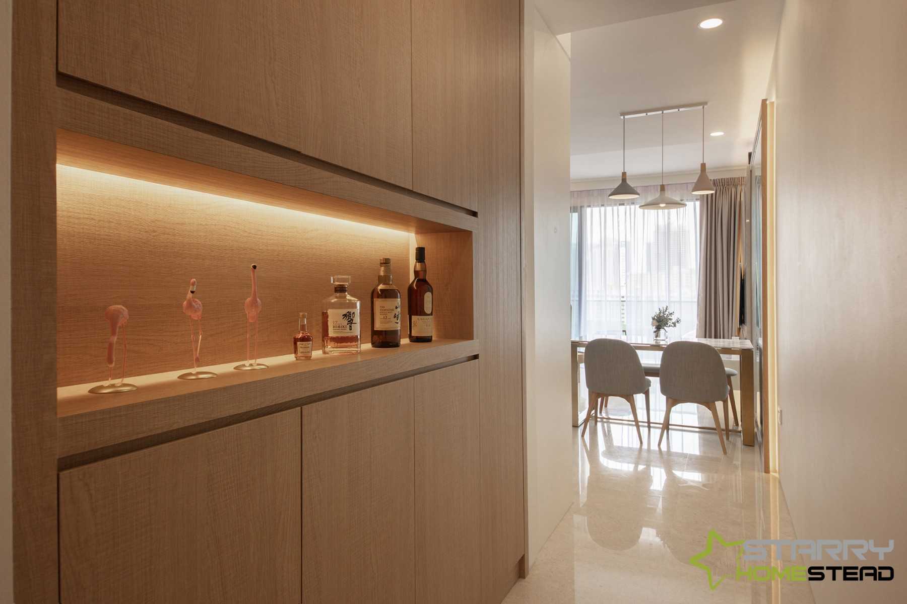 Modern Entryway with Display Cabinets and Shoe Cabinets
