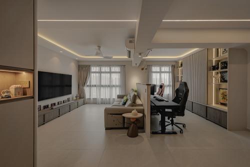 Modern Living Room at ParkView @ Bidadari