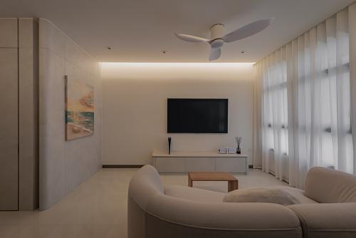 Modern Living Room at Hougang Olive