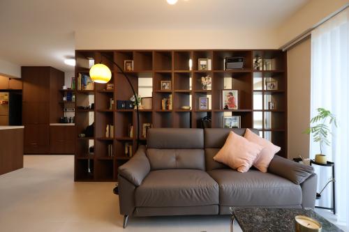 Modern Living Room at 4 Room BTO @ Bartley Walk