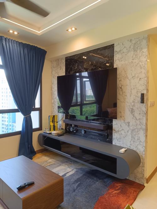 Modern Living Room at 961A Tampines GreenEmerald