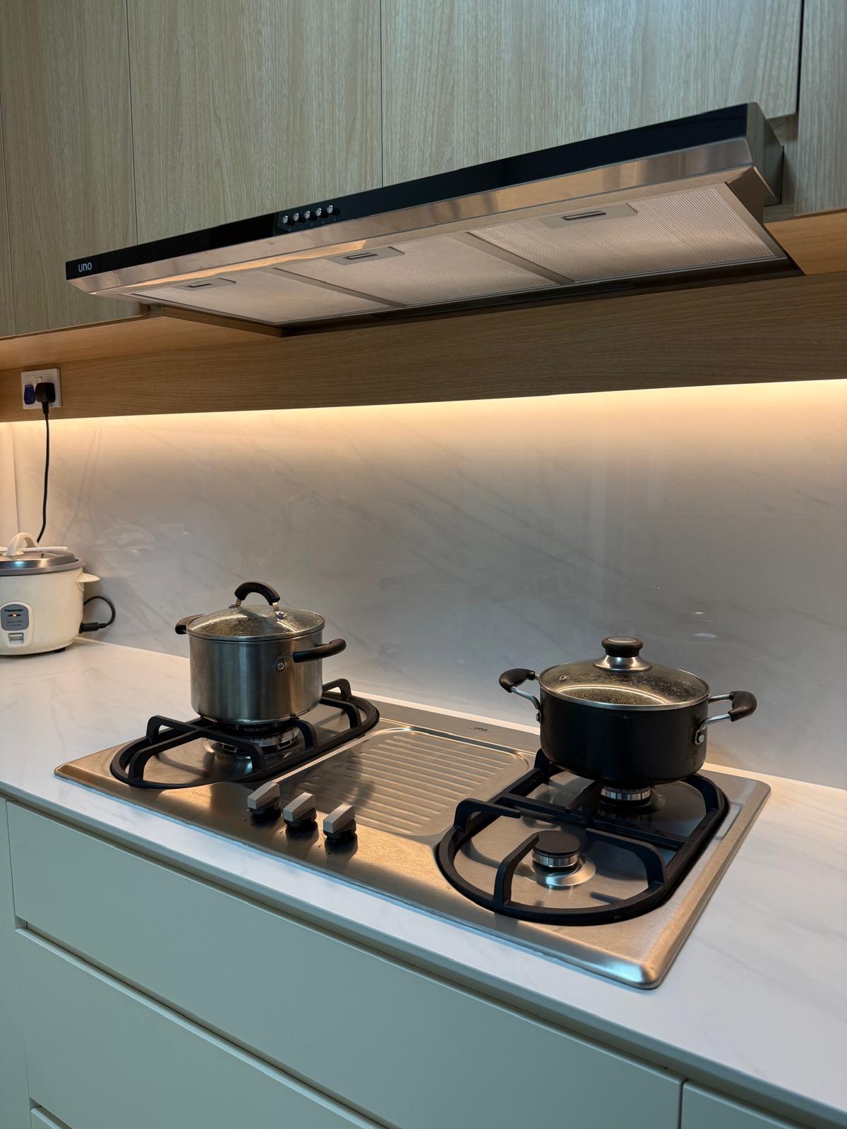 Modern Kitchen with Countertop and Cupboard