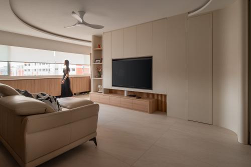 Scandinavian Living Room at 467 hougang
