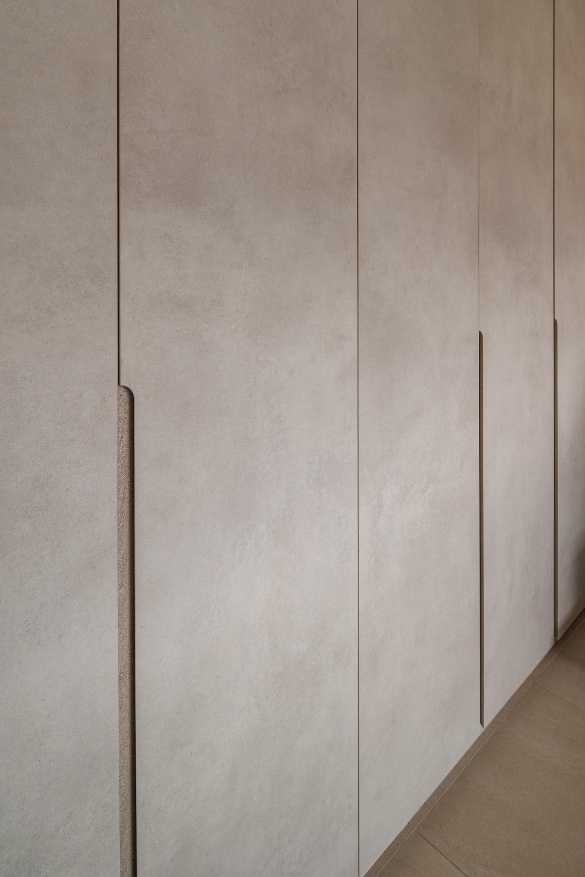 Scandinavian Bedroom with Vinyl Flooring and Wardrobe
