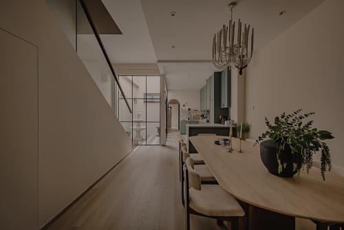 Minimalist Dining Room at Conservation House