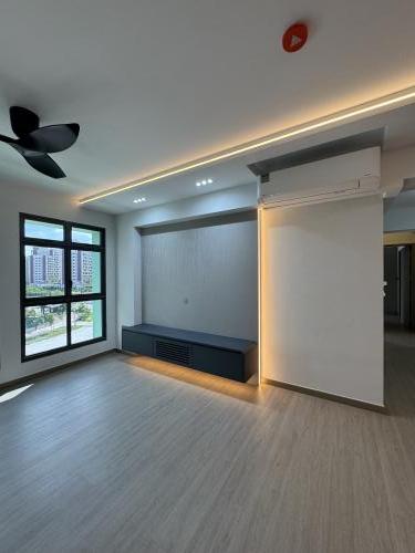 Modern Living Room at Parc Clover, 4Room BTO