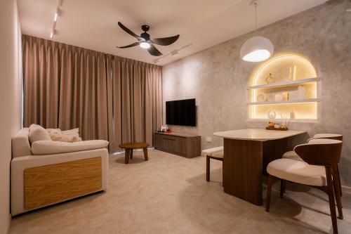 Modern Living Room at 476B Upper Serangoon View