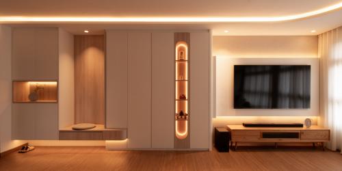 Scandinavian Living Room at Yishun Ave 6