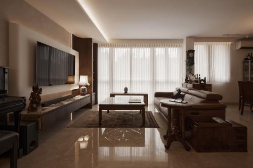 Asian Living Room at Changi Rise