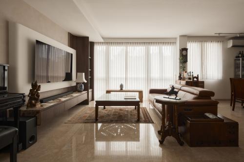 Asian Living Room at Changi Rise