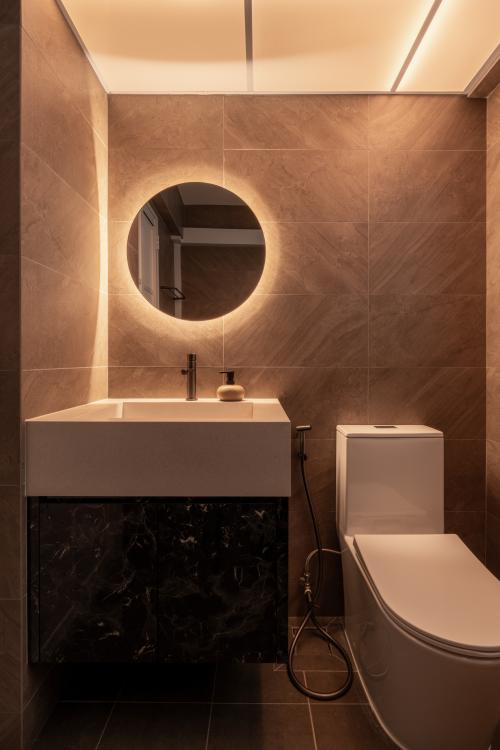 Modern Bathroom at Hougang Olive