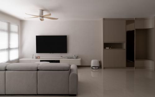 Modern Living Room at Hougang Olive