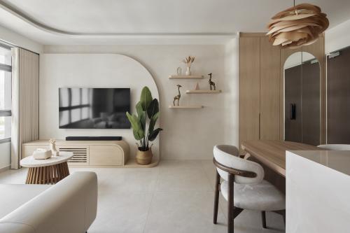 Scandinavian Living Room at Dakota One