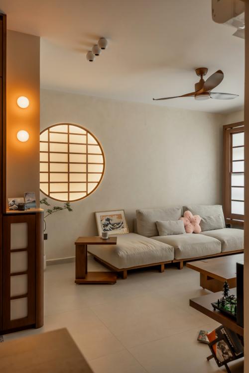 Contemporary Living Room at 95A Circuit Road