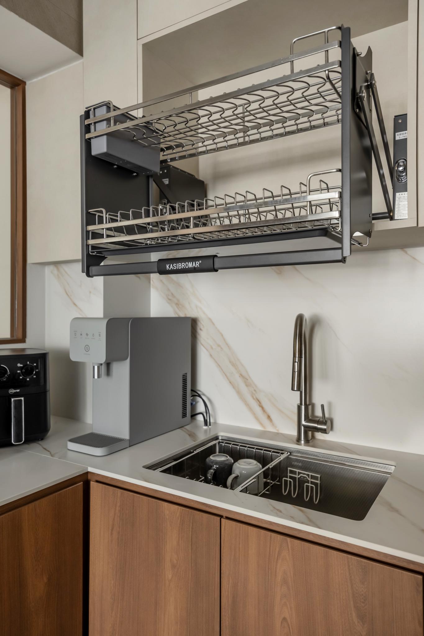 Scandinavian Kitchen with Kitchen Backsplash and Kitchen Accessories