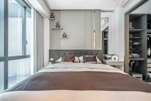 Modern Bedroom at Marina One Residence