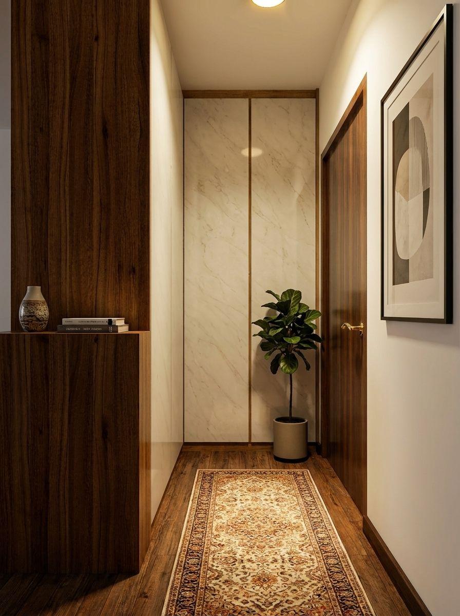 Contemporary Bedroom with Vinyl Flooring and Wood Flooring