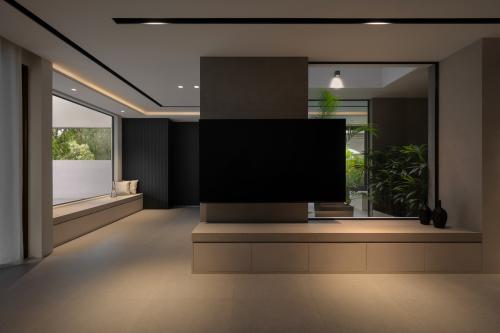 Contemporary Living Room at Shadow & Stone