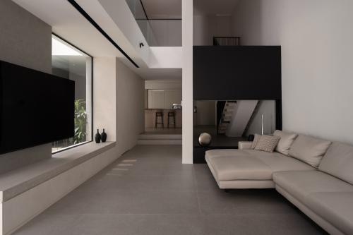 Contemporary Living Room at Shadow & Stone