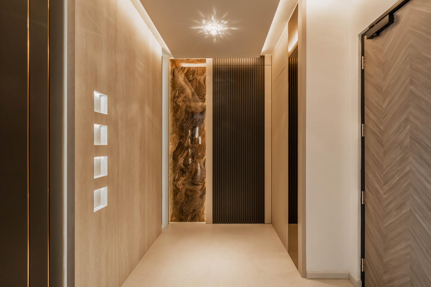 Modern Entryway with Shoe Rack and Small Storage
