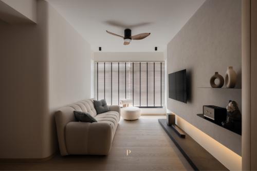 Minimalist Living Room at 229B Tengah Drive