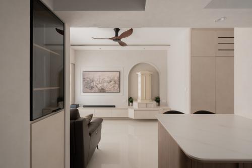 Minimalist Living Room at 462C Yishun