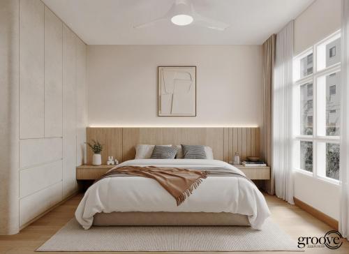 Minimalist Bedroom at 282B Sengkang
