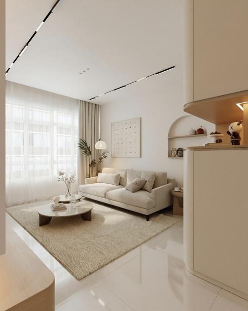 Contemporary Living Room at 95A Circuit Rd